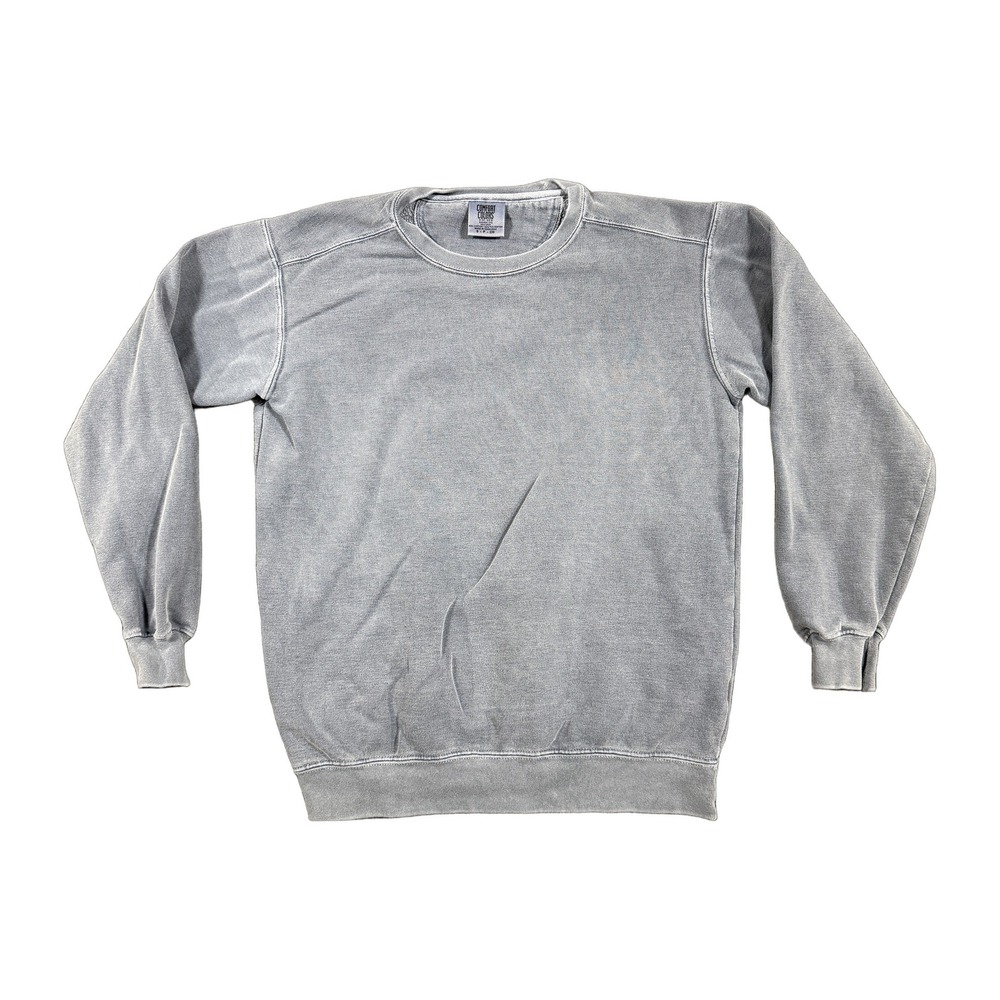 Comfort Colors Garment Dyed Crewneck Sweatshirt Gray Small